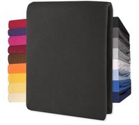 CelinaTex Lucina lenzuolo elasticizzato cotone 200x200-200x220 cm nero