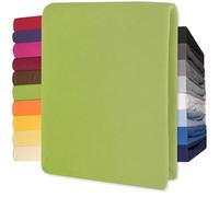 CelinaTex Lucina Lenzuolo Elasticizzato Topper spessori per Letto Contenitore Cotone 180x200-200x200 cm Verde