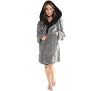 CelinaTex Miami Accappatoio, Poliestere, Nero Antracite, Small