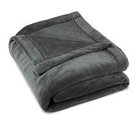 CelinaTex Montreal Coperta soffice Microfibra Coperta Pile Coral XXL 220 x 240 cm Grigio