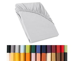 CelinaTex Relax Lenzuola ad Angoli Elastici, Cotone, Grigio Argento, 140 x 200-160 x 220 cm