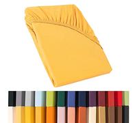 CelinaTex Relax Lenzuolo con Angoli, Cotone, Giallo Mais, 180 x 200-200 x 220 cm