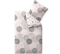 CelinaTex Touchme Filia Lenzuola Double Face Cotone Pois Bianco Grigio Antracite 135 x 200 cm