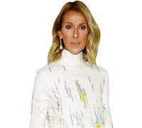 Celine Dion (White Dress) Ritaglio di buddy a metà corpo