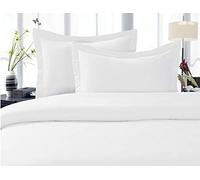 CELINE LINEN Il miglior copripiumino più morbido e accogliente di sempre! 1500 Premier qualità alberghiera di lusso, super morbido, senza pieghe, set copripiumino 2 pezzi, misura Twin/Twin XL, bianco