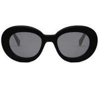 Celine Triomphe CL40312U Round/Oval Sunglasses - 53 mm Shiny Black Frame