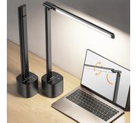 Celiser Lampada da Scrivania LED Senza Fili 5000mAh Regolabile 500LM | Luce Scrivania LED a Batteria Pieghevole con Angolo Luce Regolabile 180°, Memoria, Dimmerabile per Ufficio Dormitorio