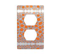 Cell Fission Duplex Presa Presa Presa a Muro Piastra Standard 1-Gang, Policarbonato Termoplastica.