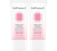 Cell Fusion C Crema Solare Tonificante per Macchie Scure SPF50+ PA++++, 2x35ml