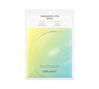 Cell Fusion C Radiance Vita Mask 5 Ea, Glutathione + Vitamin C + Hyaluronic Acid - Maschera illuminante per una pelle radiante