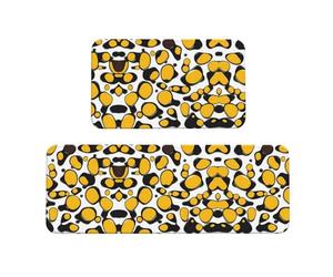 Cell Molecules - Set di 2 tappetini da cucina antiscivolo, adatti per cucina, lavanderia e ingresso