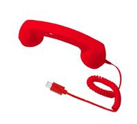 Cell Phone Handset, Retro Handheld Desk Accessory, Type-C Mobile Phone Headset, Abs Material Accessory for Meeting Video Conferences Calls Computer Laptop Pad Office Home School Travel Living