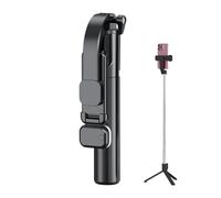 Cell Phone Selfie Stick, Extendable Tripod Wireless Remote, 7,68 x 1,97 x 1,57 pollici Portable Travel, Adjustable Phone Holder for Group Photos, Live Streaming, and Video Recording