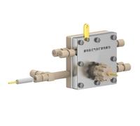 Cella elettrolitica a diffusione con elettrodo a membrana - metallo, canale a serpentina for una migliore efficienza di reazione(10x10mm)