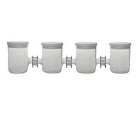 Cella elettrolitica sigillata elettrochimica 4H con membrana di scambio - Set di 4 celle for uno scambio efficiente(100ml)