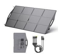 [Cella Solare N-Type] BigBlue 200W ETFE Pannello Solare Pieghevole, Caricatore Solare mit per Generatore Portatile e Batteria, IP68 Caricabatterie Solari con Supporto per Campeggio All'aperto