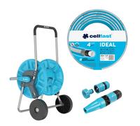 Cellfast Aluplus Carrello 1/2'' 60 m con Tubo IDEAL 1/2'' 20 m e Irrigatore