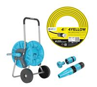 Cellfast Aluplus Carrello 1/2" kit 60m con tubo 4YELLOW 30m e irrigatore