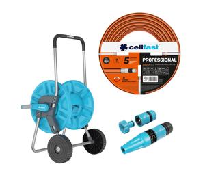 Cellfast Aluplus Set carrello 1/2" (60m) + tubo PROFESSIONAL 1/2" 30 m