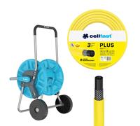Cellfast Aluplus Set - Carrello avvolgitubo + Tubo da giardino 1/2 25 m