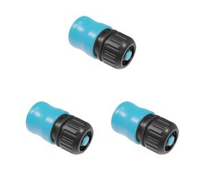 Cellfast Attacco rapido - Stop, Attacco per Tubo Flessibile, Attacco rapido, Basic, PC/ABS-plastica, 3 Chiusure 1/2" - 5/8", (12,5mm-15mm) 50-120 (Confezione da 3)