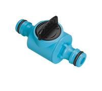 Cellfast Bobina di collegamento con valvola Basic 1/2" 5/8" 3/4" - Universale - Connettore rapido per tubo da giardino - Irrigazione del giardino