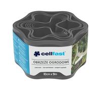 Cellfast Bordo ondulato per aiuole da giardino, in plastica, 10 cm x 9 m