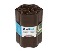 Cellfast Bordo ondulato per aiuole da giardino, in plastica, 25 cm x 9 m (marrone)