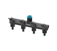 Connettore con quattro raccordi ergonomico pressione massima 6 Bar marca ERGO