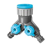 Cellfast Distributore Doppio Attacco per Tubo da Giardino Ramificazione Regolazione Continua Rubinetto G3/4" G1 cellPRO