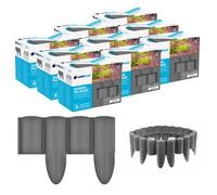 Cellfast Eco Palizzata da Giardino 21,6 m (90 elementi) grafite - set 9x10