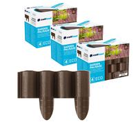 Cellfast Eco palizzata da giardino 3 confezioni 7,2 m marrone effetto legno