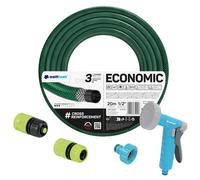 Cellfast Economic Tubo da giardino 1/2" 20 m - Kit con pistola e raccordi