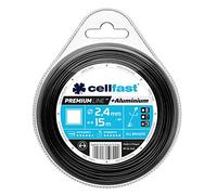 Cellfast Filo Da Taglio Fil De Débroussailleuse Renforcé Per Decespugliatori E Tagliaerba Filo Per Decespugliatore Premium Quadrato 2,4 mm 15 m