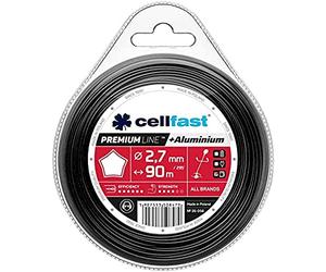Cellfast Linea di Taglio Premium - asterisco per tagliabordi, Rinforzata con Particelle di Alluminio, Resistenza alla Rottura 2,7mmx90m, 35-058