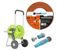 Cellfast PROFESSIONAL set tubo 3/4 (19 mm) 20 m + carrello Economic + irrigatore