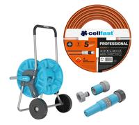 Cellfast PROFESSIONAL tubo 3/4 30 m + carrello Aluplus 1/2 e irrigatore