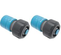 Cellfast Raccordo rapido IDEAL™ 3/4", Raccordo per due estremità di tubo, plastica PC/ABS, forma ergonomica, 51-625 (Confezione da 2)