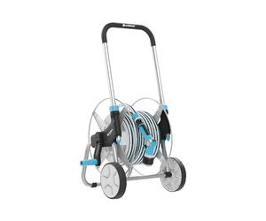 cellfast Set Carrello per Tubi in Metallo Explorer in Acciaio di Alta qualità e Alluminio con Comoda Guida per Tubo da 1/2", 25 m, 55-065