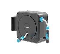 Cellfast Set di Avvolgitubo Automatico da Giardino con Tamburo di Ispezione Supporto A Parete Tubo di Collegamento Spruzzatore di Pulizia Raccordo Rapido E Connessione del Tubo Ergo