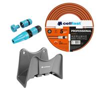Cellfast Set irrigazione PROFESSIONAL 1/2" 20m con portatubo grigio e irrigatore