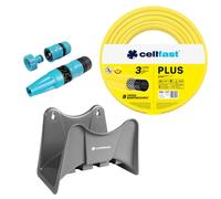 Cellfast Set tubo da giardino 25 m 1/2" con gancio grigio e irrigatore