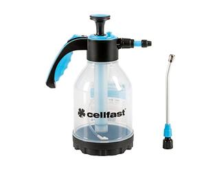 Cellfast Spruzzatore a pressione, per spruzzare e curare con fertilizzanti liquidi e prodotti fitosanitari, ugello regolabile, lancia in alluminio, alta qualità, capacità: 1,5 l