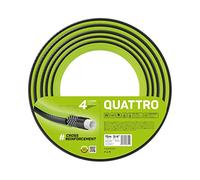 Cellfast Tubo da giardino QUATTRO resistente, leggero a 4 strati, resistente ai raggi UV, tubo di filato intrecciato, 20 bar, 3/4" 15 m, 10-074