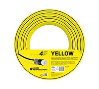 Cellfast YELLOW - Tubo da giardino leggero, resistente, a 4 strati, resistente ai raggi UV e alle alghe, resistente al vento, tecnologia REACH, 20 bar, -10/+50° chiusura: 1", 20 m
