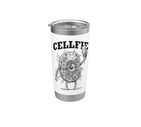 Cellfie Funny Cell Selfie Biologia Microbiologia Scienza Gioco di parole Bicchiere termico in acciaio inox doppia parete