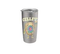 Cellfie Funny Cell Selfie Biologia Microbiologia Scienza Gioco di parole Bicchiere termico in acciaio inox doppia parete