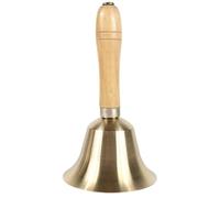 Celliche A Mano In Ottone Da 8 Cm Con Manico In Legno Suonerie Campane Suonarie Per Le Campane Servizio Per Servizio E Per Soprannome Della Lezione Scolastica.