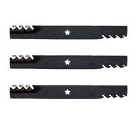 Celliparts 521981601 539113312 3 lame per pacciamatura compatibili con trattore da giardino Husqvarna LT130 LTH125 2042LS Compatibile con tosaerba Poulan PB15542LT PB17542LT PB195A46LT PB155G42