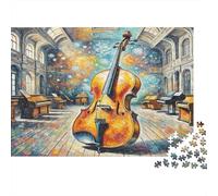 Cello 1000 pezzi per donne e uomo Violoncello nella cattedrale Gioco divertente e stimolante per famiglie Idea regalo 70x50cm/1000 pezzi